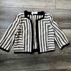 10 Crosby Derek Lam Linen Cropped Jacket Blazer Quality Workwear Office Luxury